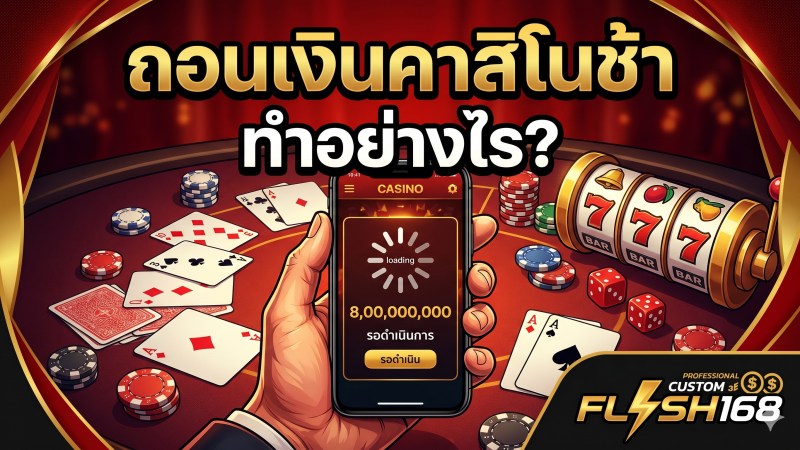 ถอนเงินคาสิโนช้า ทำอย่างไร